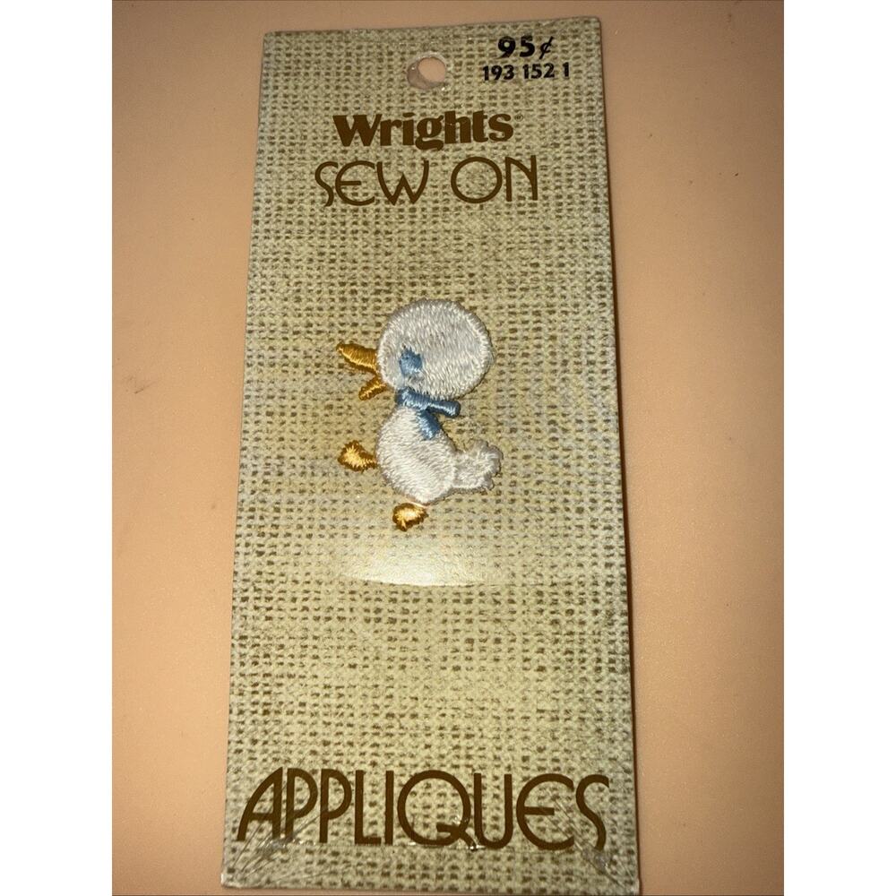 WRIGHTS APPLIQUE 1 PC IRON-ON Baby Duck 1931521